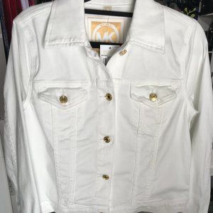 Micheal Kors white denim jacket